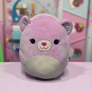 Squishmallows Tula the Bear Purple Glitter Ears 8-inch Plush